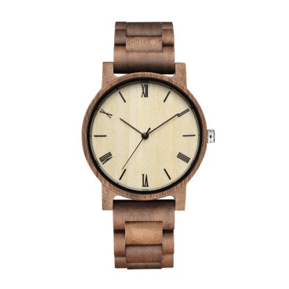 Black needle design simple style wooden watch - Image 3