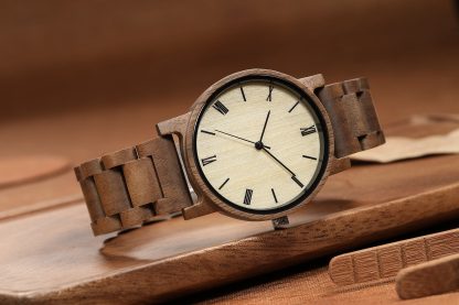 Black needle design simple style wooden watch - Image 4