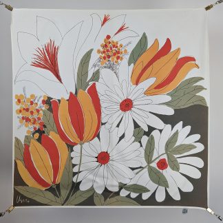 Floral pattern scarf