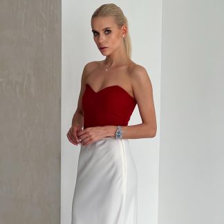 Red tube top