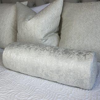 Cylindrical jacquard pillow