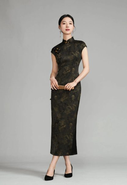 Moyun Chenxiang short-sleeved long cheongsam - Image 3
