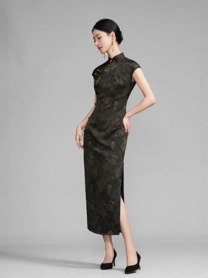 Moyun Chenxiang short-sleeved long cheongsam - Image 2