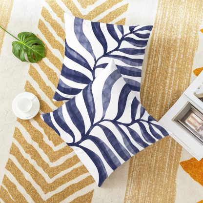 Ink Leaf Shadow Pillowcase - Image 3