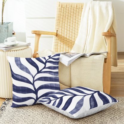 Ink Leaf Shadow Pillowcase - Image 2