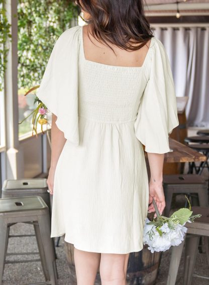 French Style V Neck Bow Dress - Image 5
