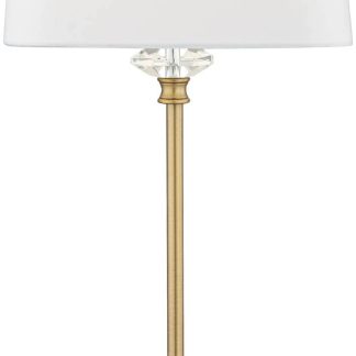 Light luxury crystal base table lamp