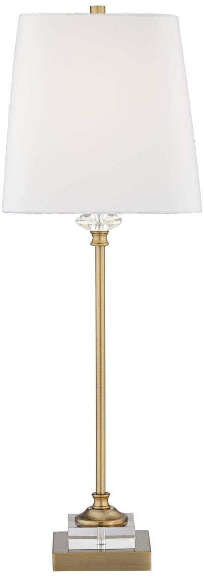Light luxury crystal base table lamp
