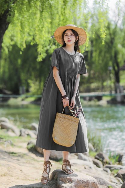 Solid color dress - Image 4