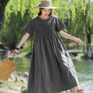 Solid color dress