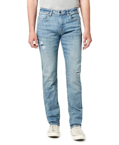 Light blue ripped jeans