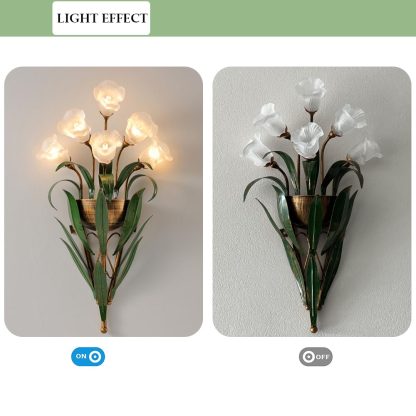 Flower shape wall lamp - Image 5