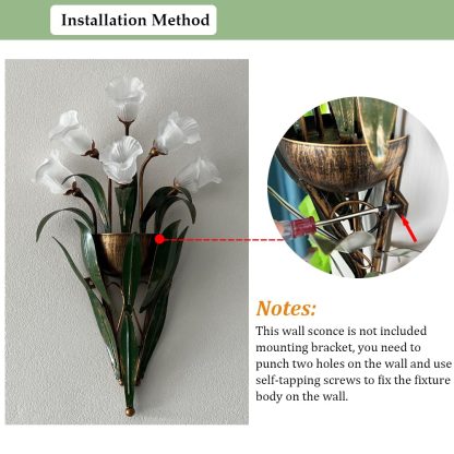 Flower shape wall lamp - Image 3