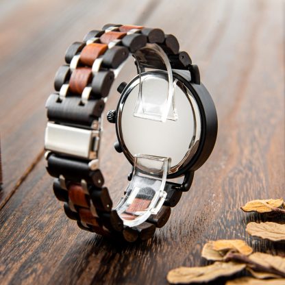 Chronograph function red and black texture watch - Image 2