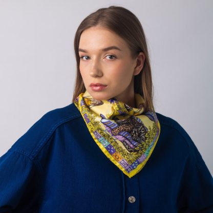 Wild scroll silk scarf - Image 7