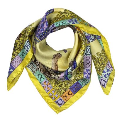 Wild scroll silk scarf - Image 3