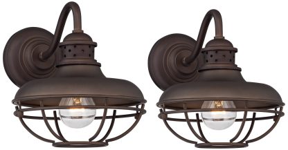 Industrial style retro cage outdoor wall light - Image 6