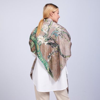 Van Gogh Apricot Blossom Art Scarf - Image 6