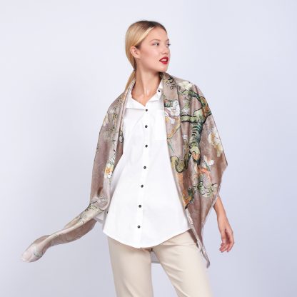 Van Gogh Apricot Blossom Art Scarf - Image 3