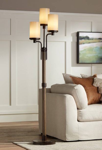 Retro multi-head floor lamp