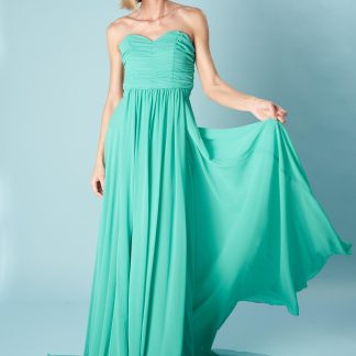 Mint green tube top dress