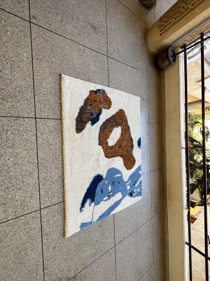 Abstract artistic handmade carpet - Image 5