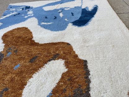 Abstract artistic handmade carpet - Image 3