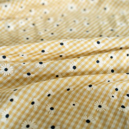 Turmeric floral short curtain - Image 5