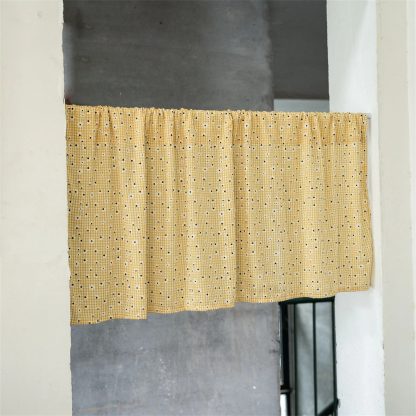 Turmeric floral short curtain - Image 2