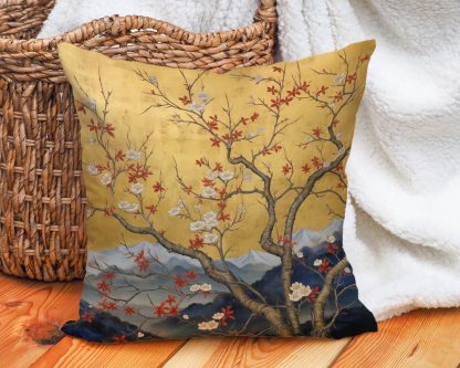 New Chinese style landscape flower and bird pillow - Image 2