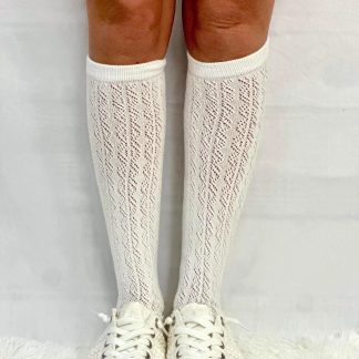 French hollow lace stockings