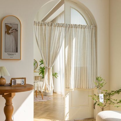 Striped linen curtains - Image 4