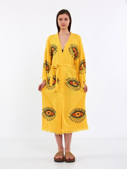 Bohemian printed robe