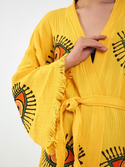 Bohemian printed robe - Image 4