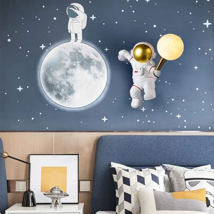 Astronaut Moon Wall Lamp - Image 3