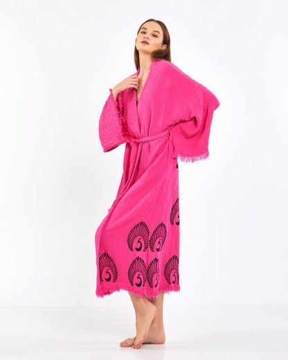 Pink Peacock Kimono Cardigan - Image 5