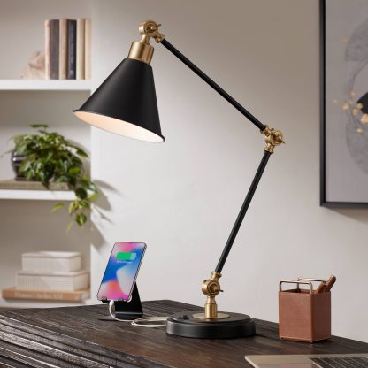 Retro industrial style double arm desk lamp - Image 9