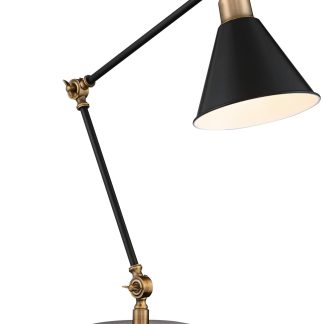 Retro industrial style double arm desk lamp