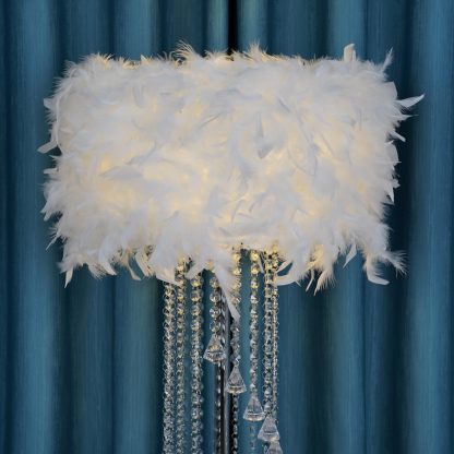 Feather crystal floor lamp - Image 9