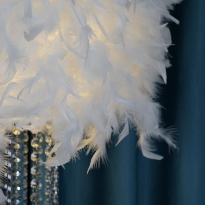 Feather crystal floor lamp - Image 5