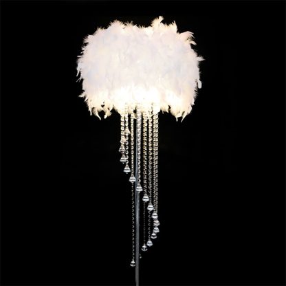 Feather crystal floor lamp - Image 4