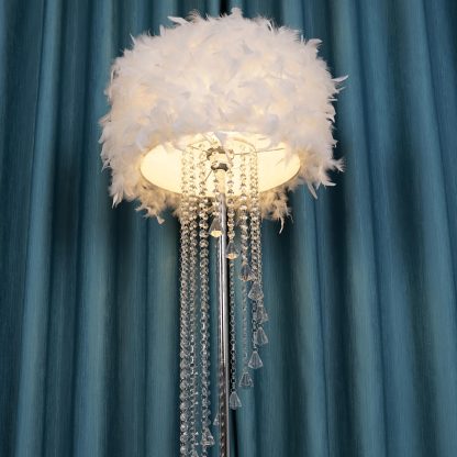 Feather crystal floor lamp - Image 3