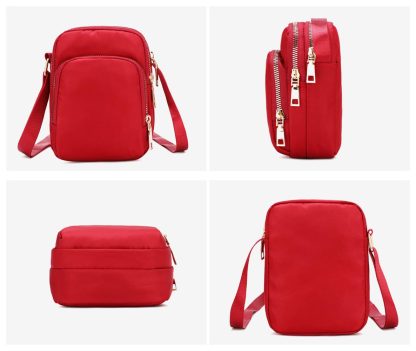 Fashionable Red Mini Crossbody Bag - Image 4