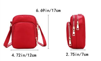 Fashionable Red Mini Crossbody Bag - Image 3