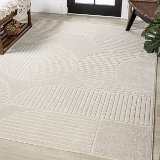 Modern geometric texture carpet