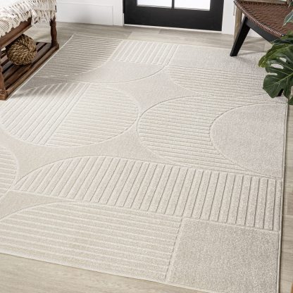 Modern geometric texture carpet