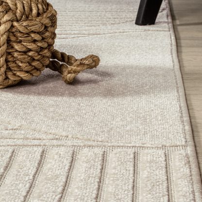 Modern geometric texture carpet - Image 4