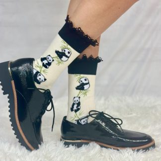 Panda lace socks