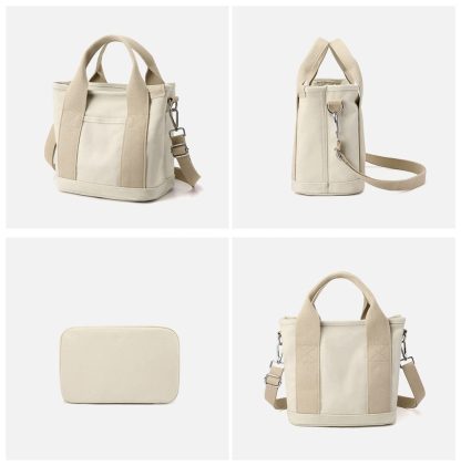 Off-white canvas handbag - Image 4