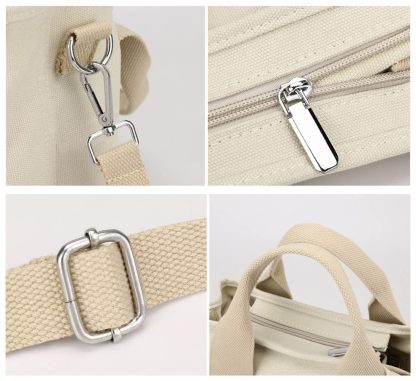 Off-white canvas handbag - Image 2